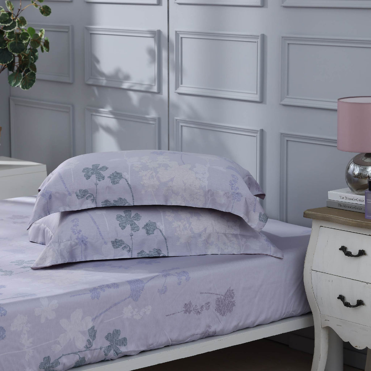 【IKEA歐規】60支天絲/IKEA歐規/床包枕套被套/長度200公分/羅曼香草/0601