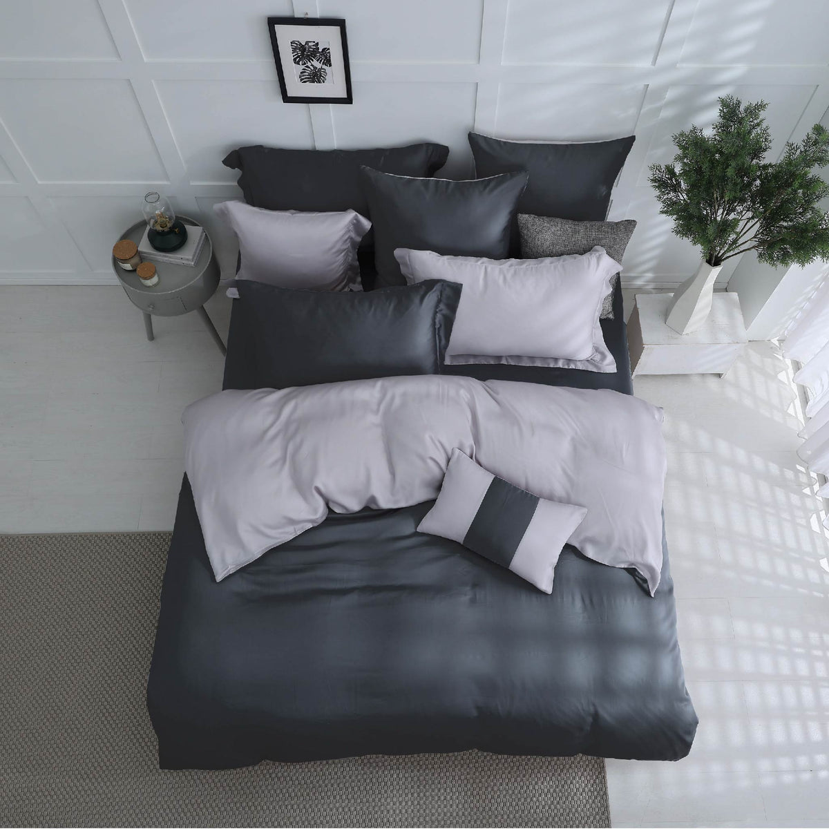 【IKEA歐規】60支天絲/IKEA歐規/床包枕套被套/長度200公分/銀河隕石/0657