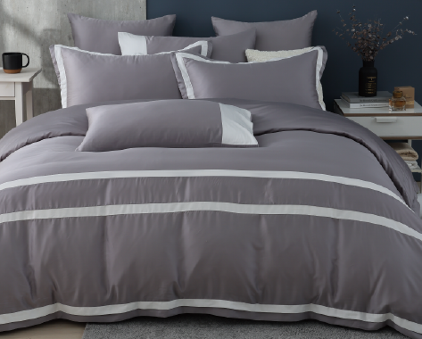 80支天絲都市灰-床包枕套兩用被