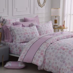 【IKEA歐規】60支天絲/IKEA歐規/床包枕套被套/長度200公分/曦光玫語/0606