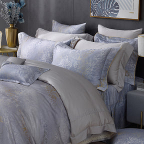 60支天絲/中式床裙鋪棉床罩七件式/雙人5尺加大6尺特大7尺/流光幻影/0607