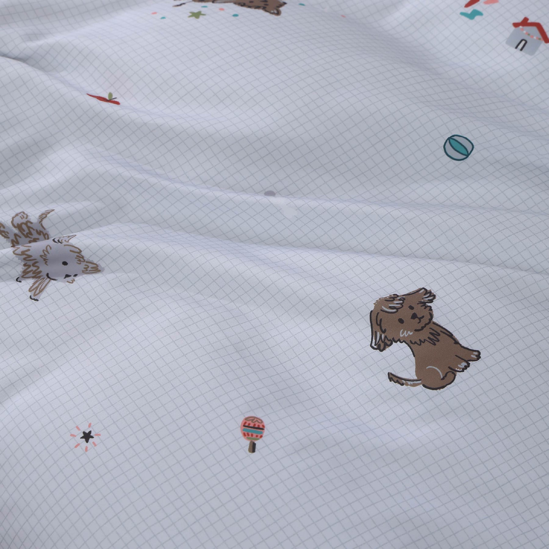 【IKEA歐規】60支天絲/IKEA歐規/床包枕套被套/長度200公分/海鹽小狗/0608