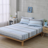 【IKEA歐規】60支天絲/IKEA歐規/床包枕套被套/長度200公分/冰藍之序/0610