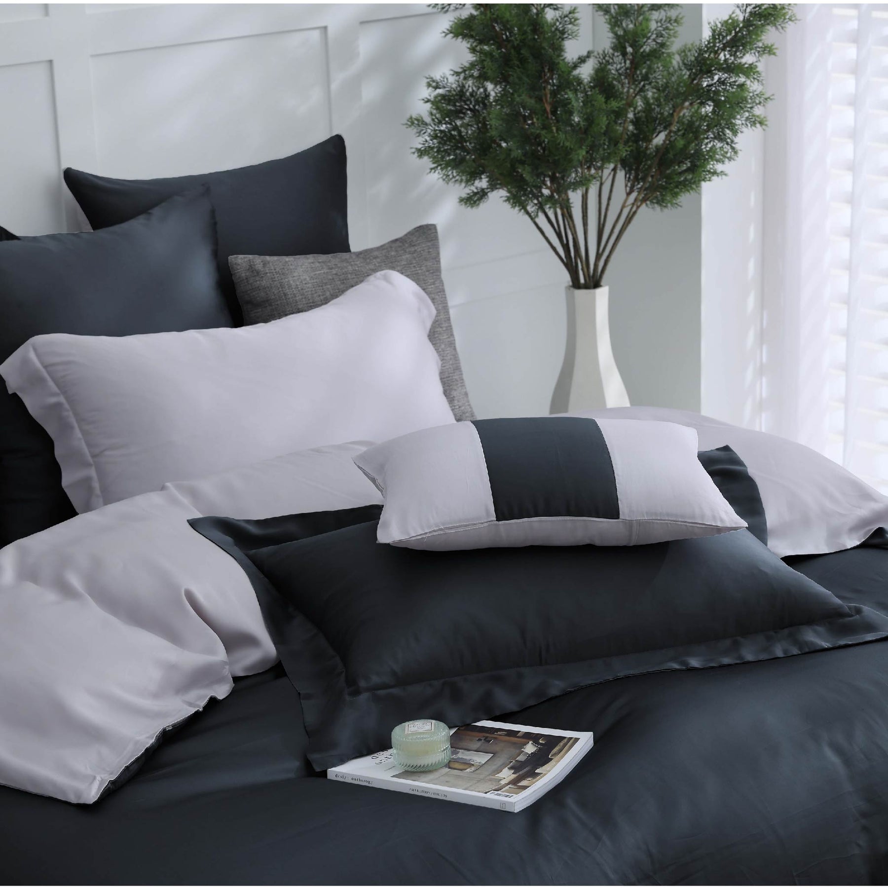 【IKEA歐規】60支天絲/IKEA歐規/床包枕套被套/素色系列