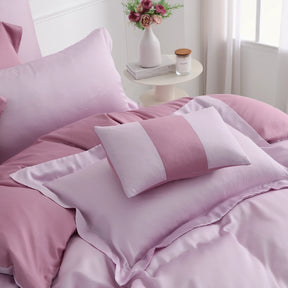 60支天絲/床包枕套被套/單人雙人加大特大/丁香黑莓/0660