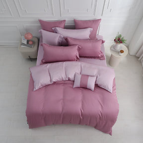 60支天絲/床包枕套被套/單人雙人加大特大/丁香黑莓/0660