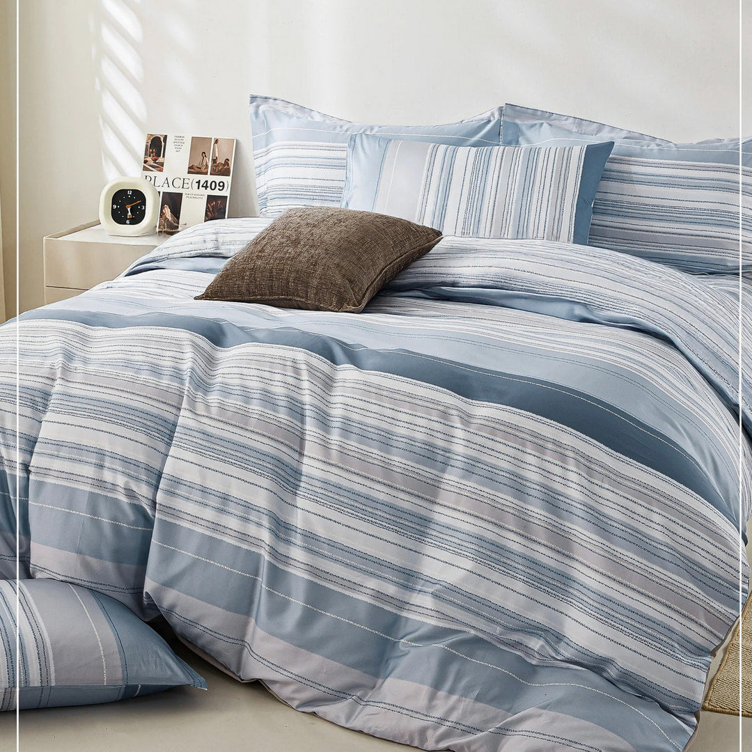 60支精梳棉/床包枕套被套/單人雙人加大特大/點線面/1616